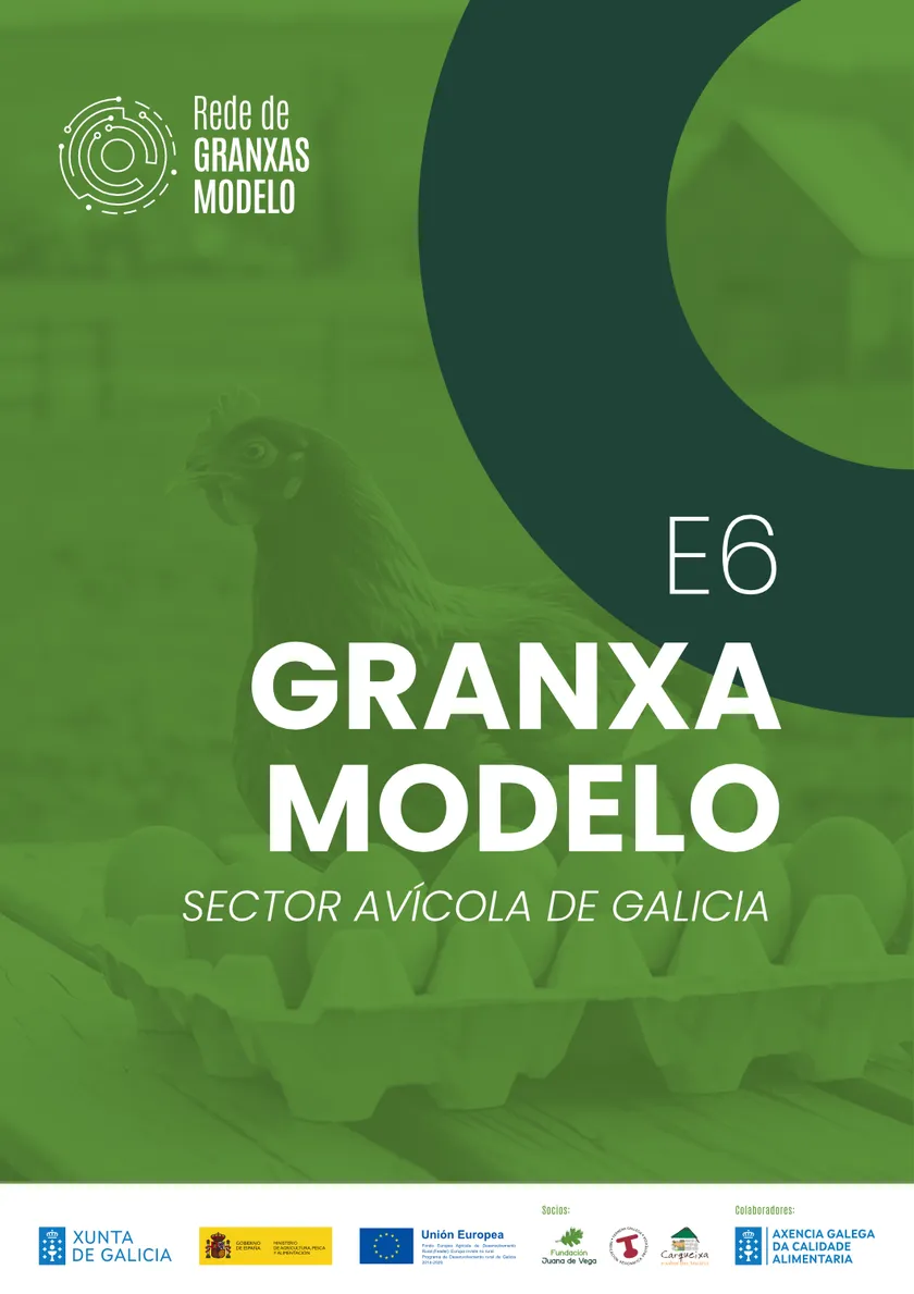 Portada de la publicación Granxa Modelo, sector avícola de Galicia